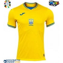 Moški Nogometni dresi Ukrajina Domači EP 2024 Kratek Rokav